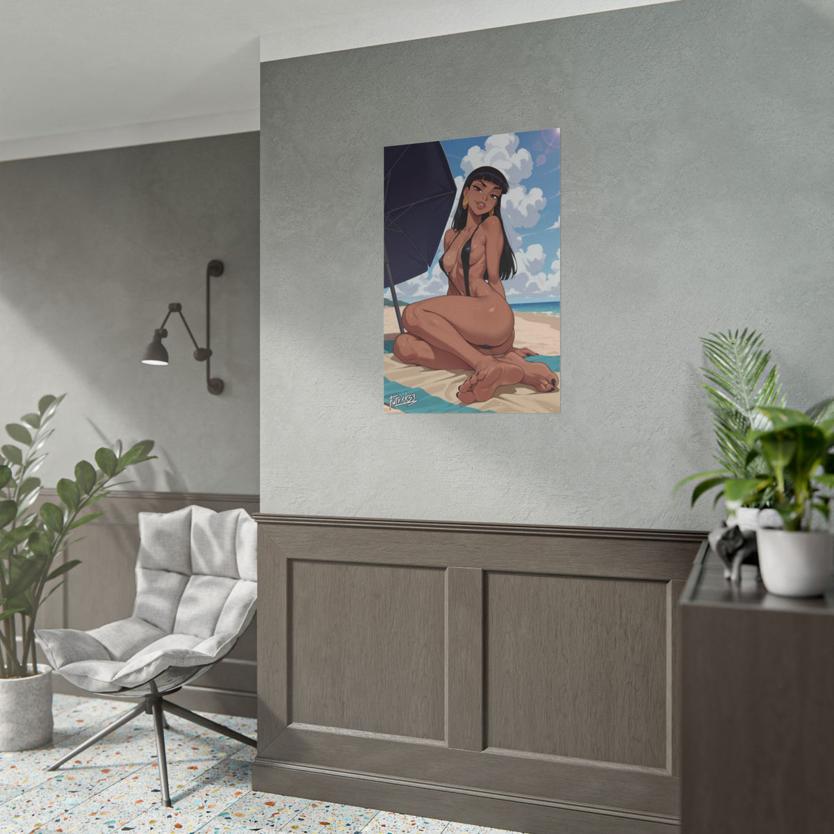 Swimsuit Babes Feet 03, Malina | Rolled Poster Art