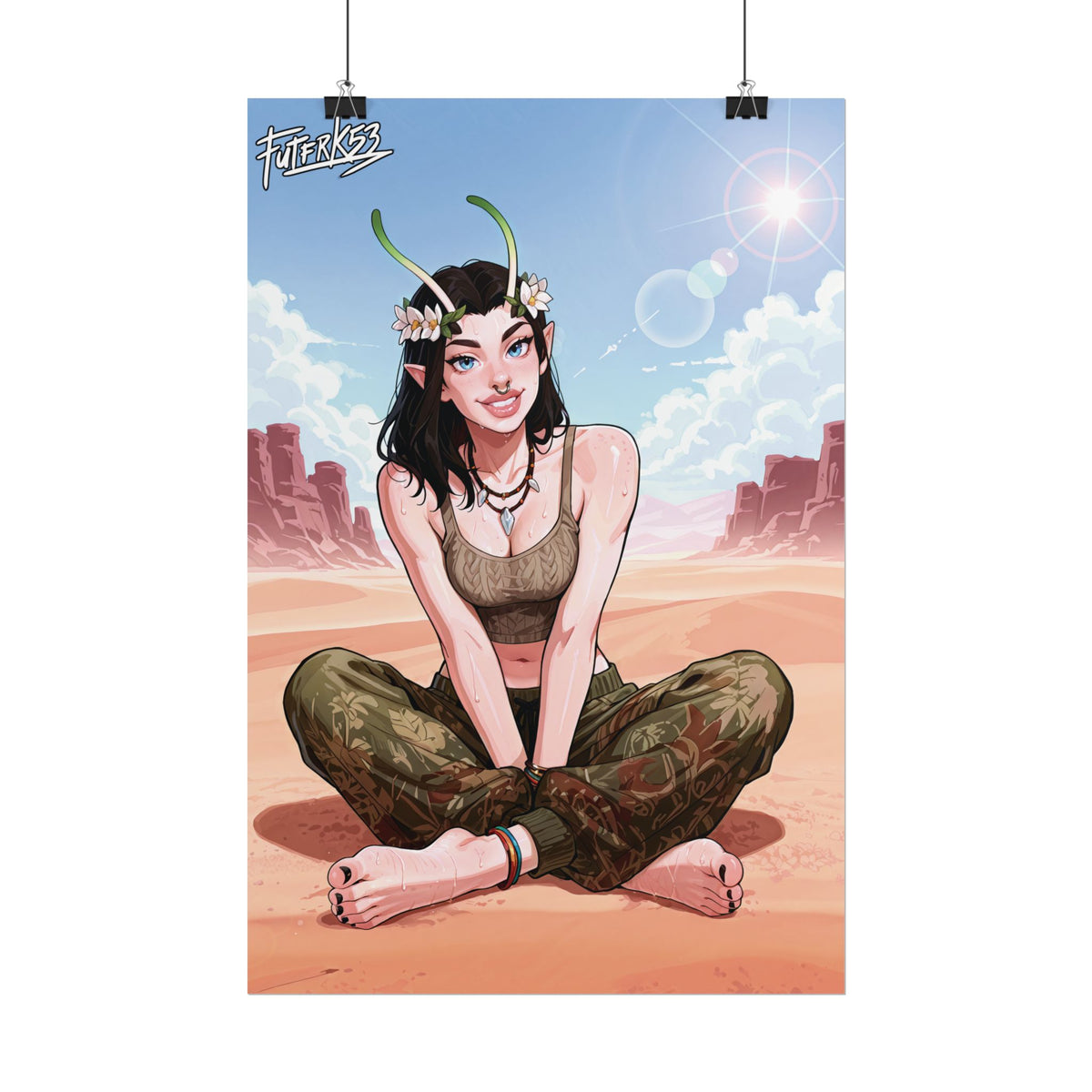 Hippie Girls Feet 01, Mantis V1 | Rolled Poster Art