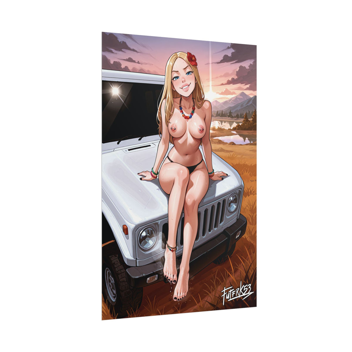 Hippie Girls Feet 05, Terra V2 | Rolled Poster Art