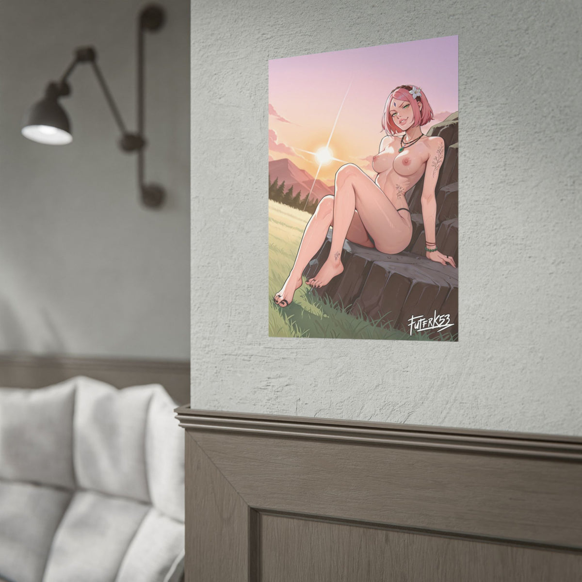 Hippie Girls Feet 06, Sakura V2 | Rolled Poster Art