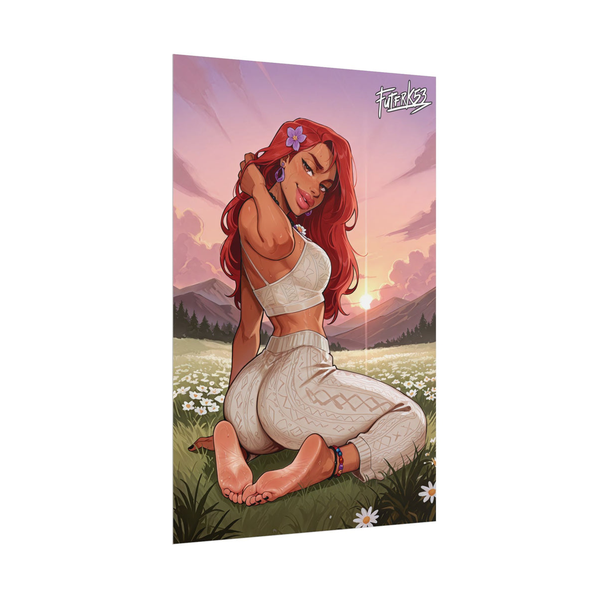 Hippie Girls Feet 10, Roxanne Rover (Human) V1 | Rolled Poster Art