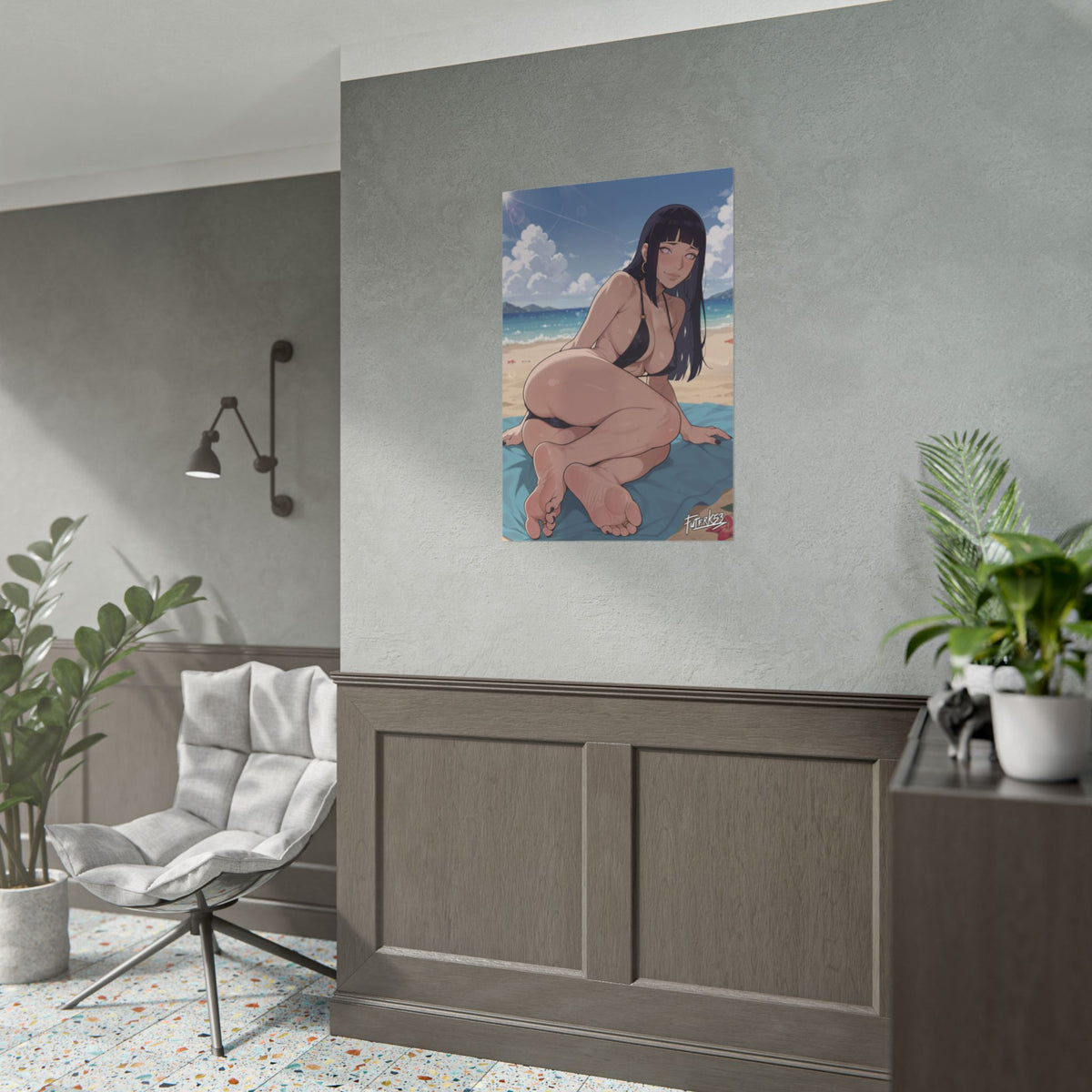 Swimsuit Babes Feet 04, Hinata Hyuga | Rolled Poster Art
