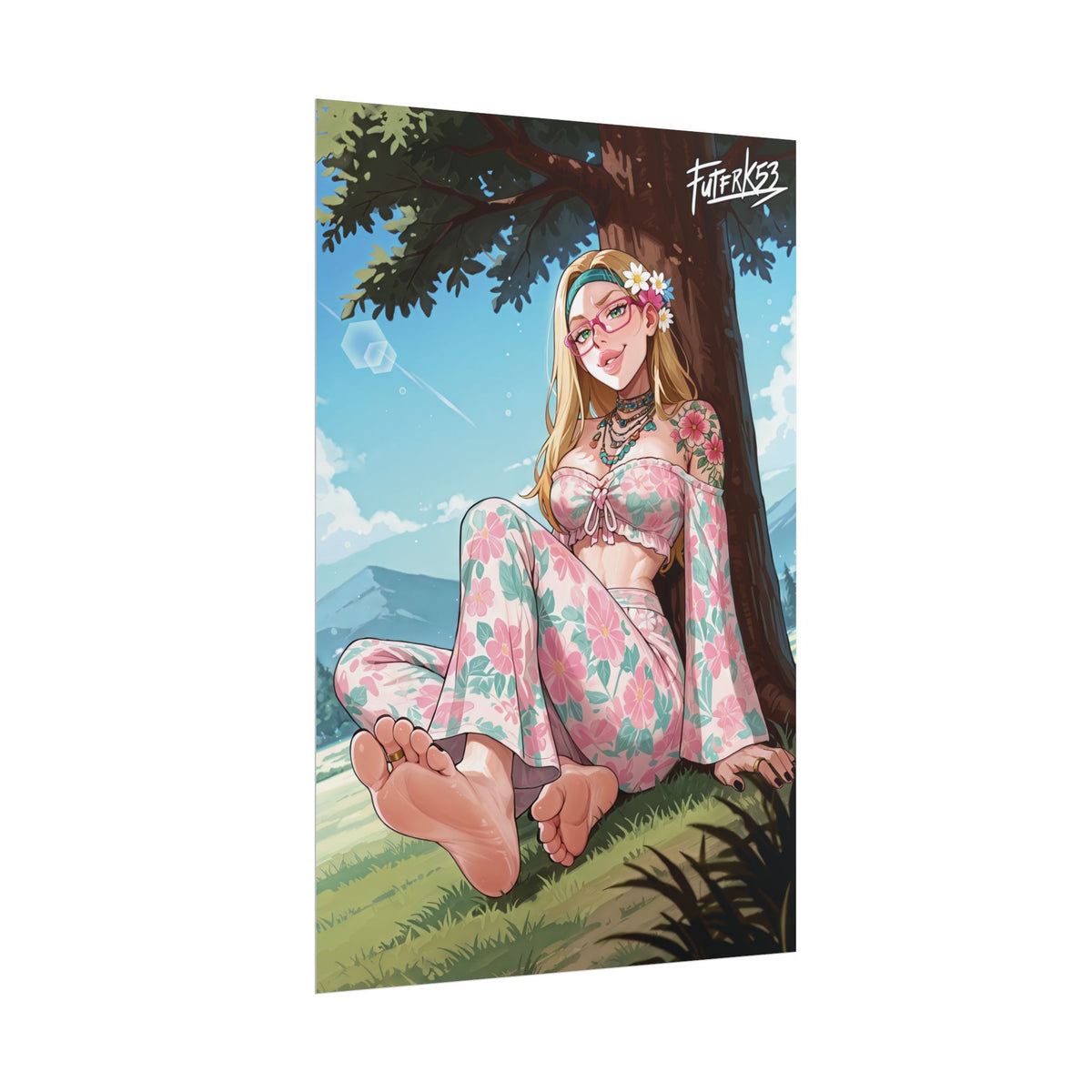 Hippie Girls Feet 08, Honey Lemon V1 | Rolled Poster Art