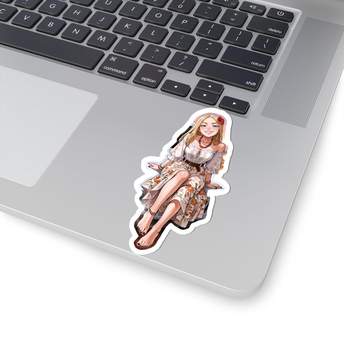 Hippie Girls Feet 05, Terra V1 | Kiss-Cut Sticker