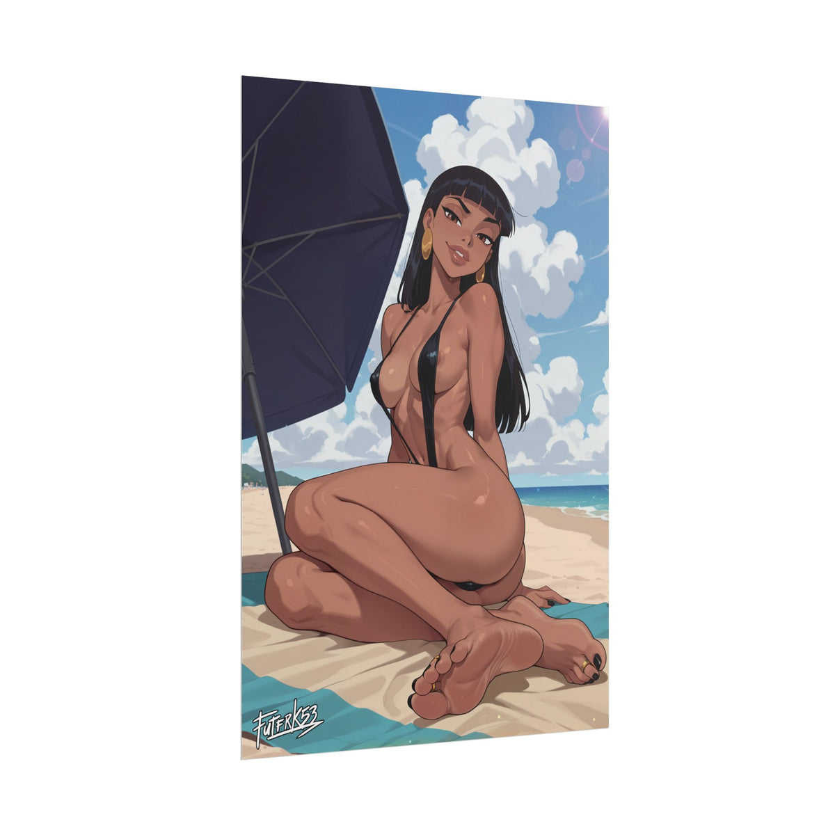Swimsuit Babes Feet 03, Malina | Rolled Poster Art
