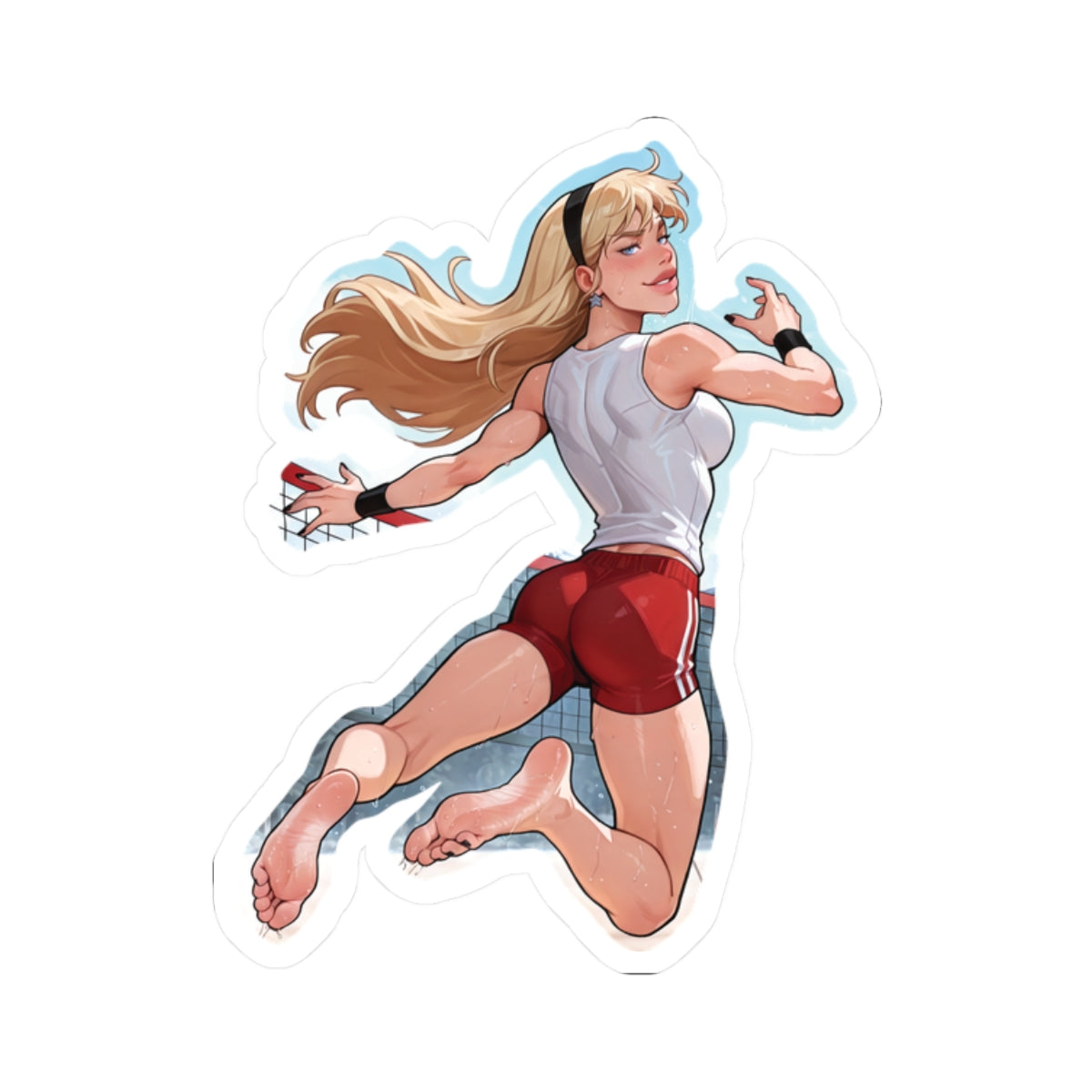 Summer Camp Feet 07, Wonder Girl V1 | Kiss-Cut Sticker