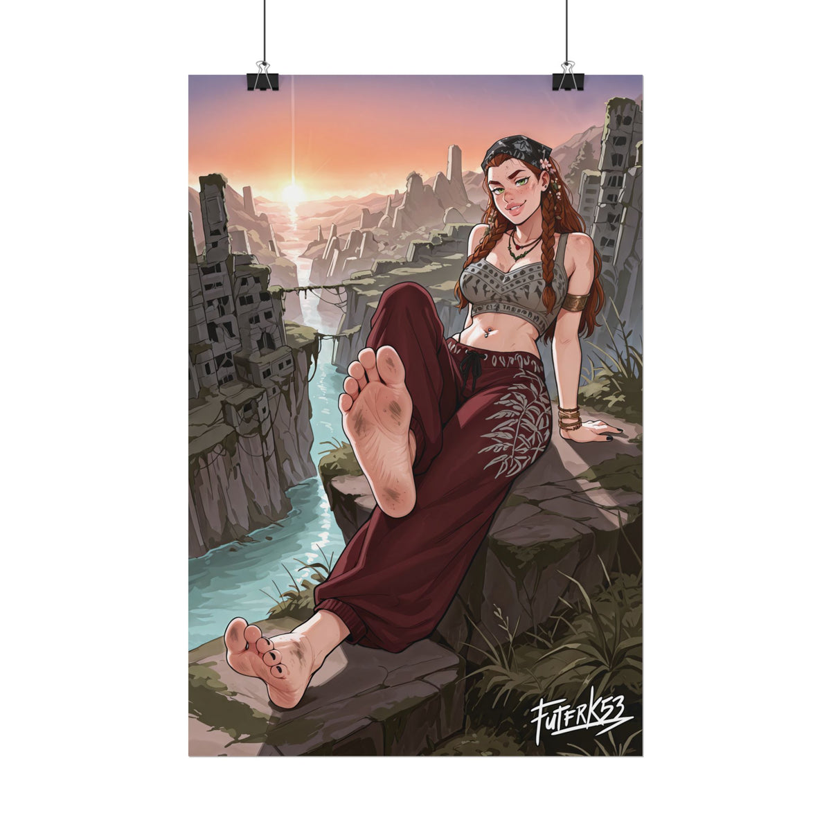 Hippie Girls Feet 02, Aloy V1 | Rolled Poster Art