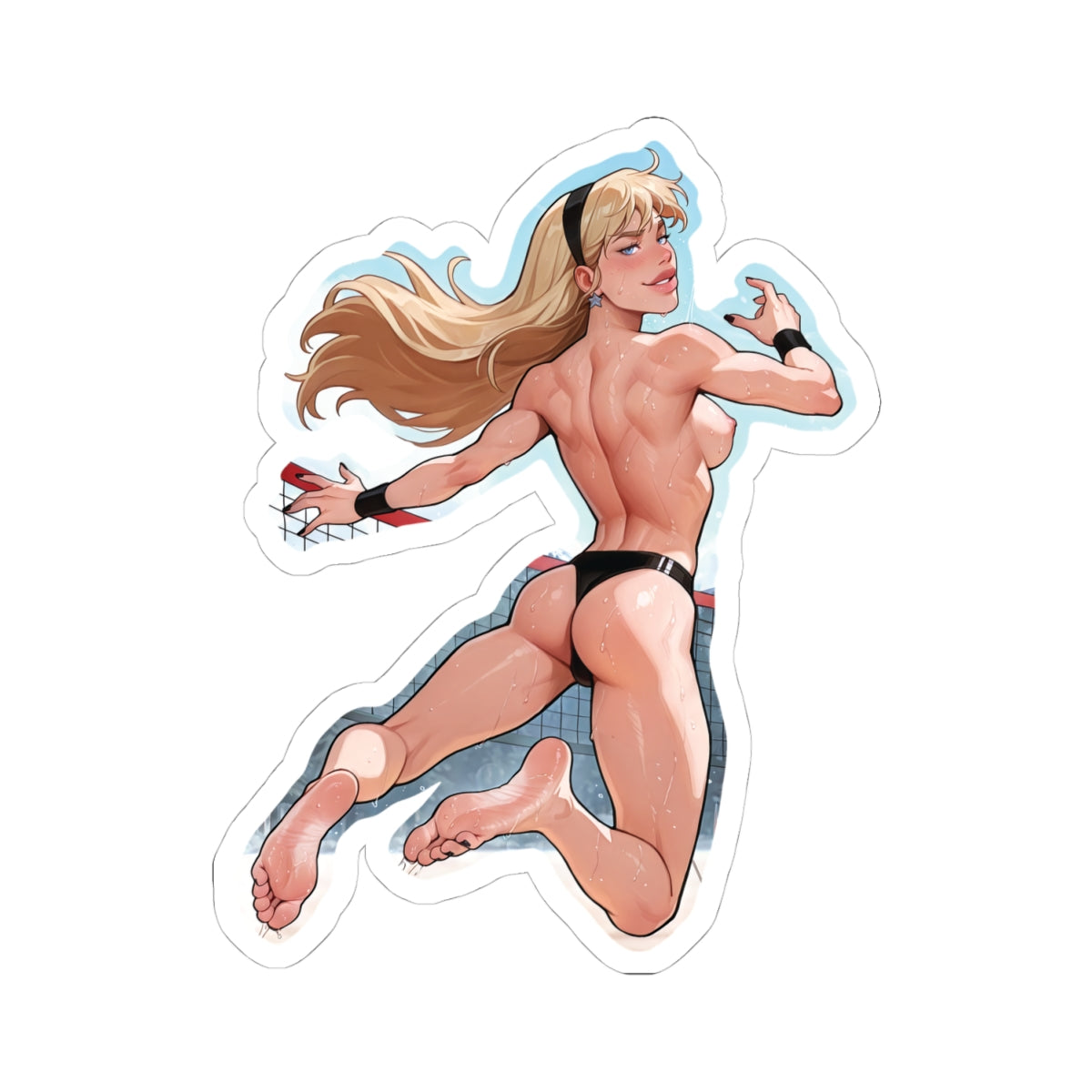 Summer Camp Feet 07, Wonder Girl V2 | Kiss-Cut Sticker