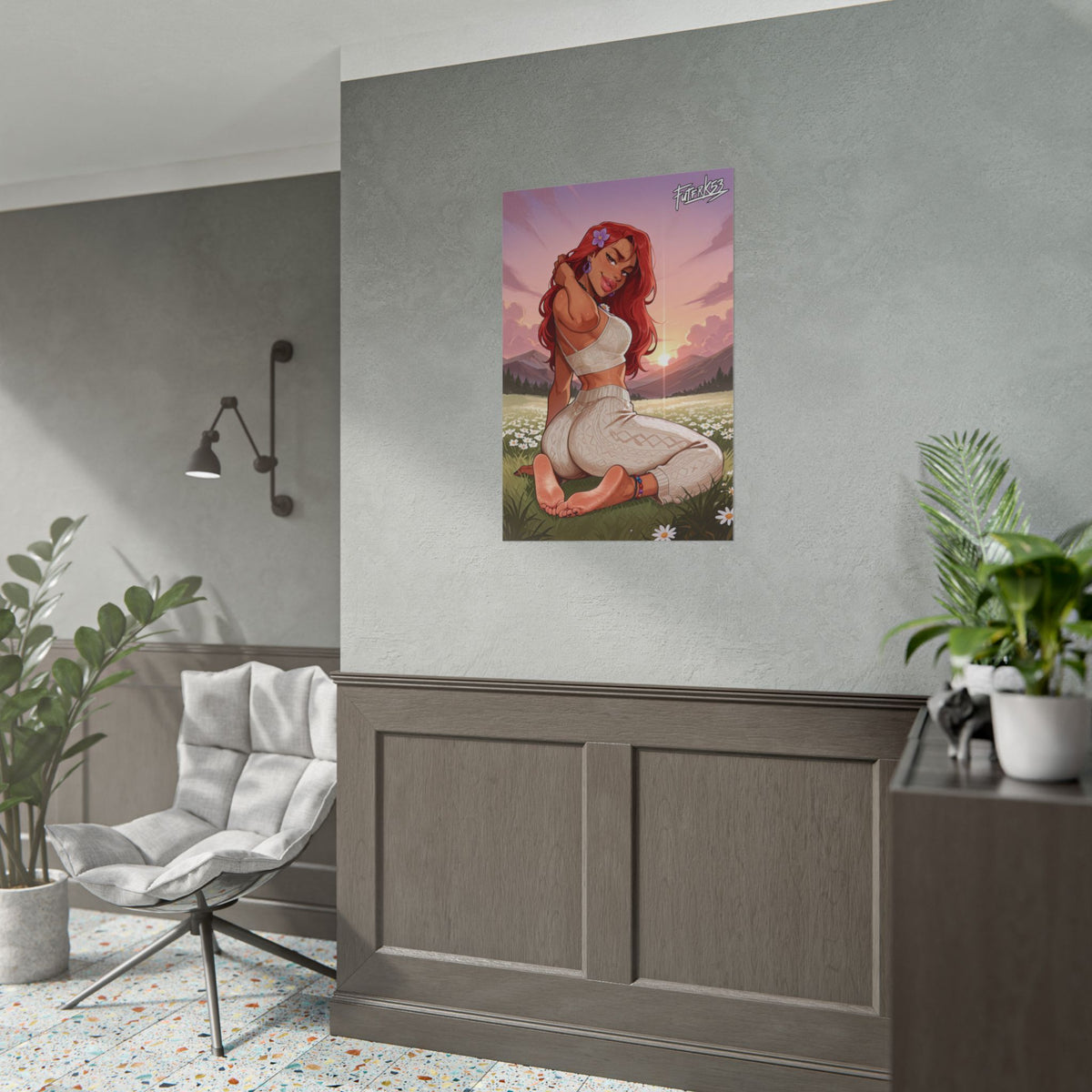 Hippie Girls Feet 10, Roxanne Rover (Human) V1 | Rolled Poster Art