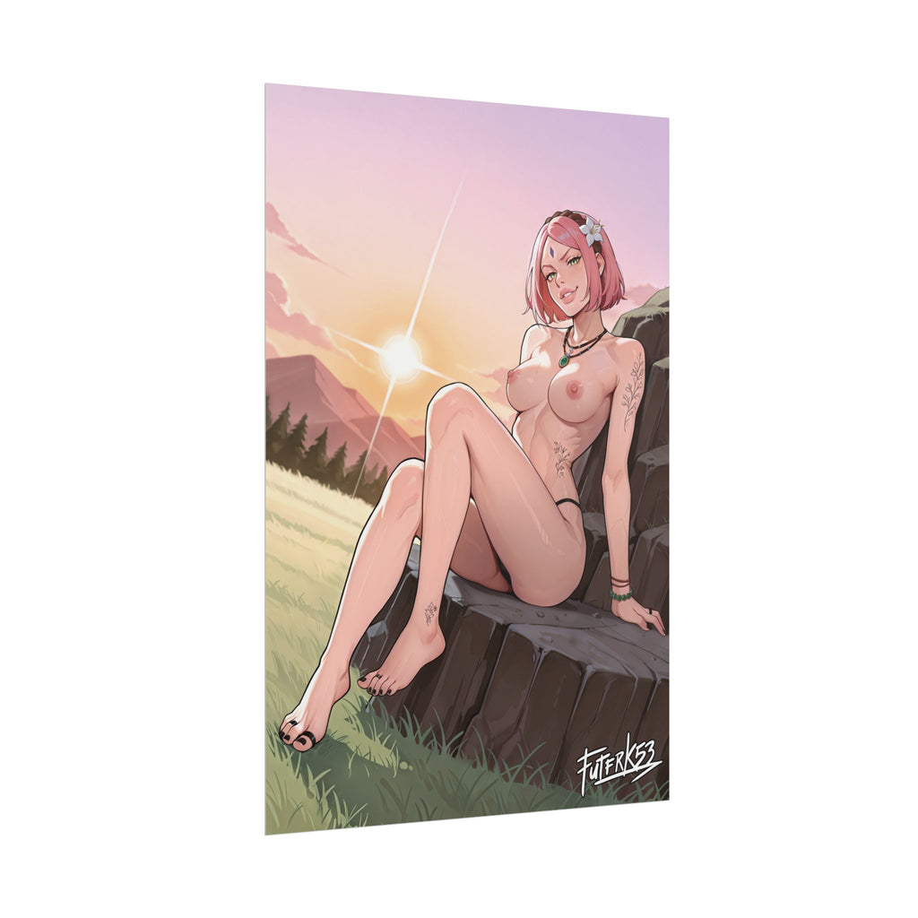Hippie Girls Feet 06, Sakura V2 | Rolled Poster Art