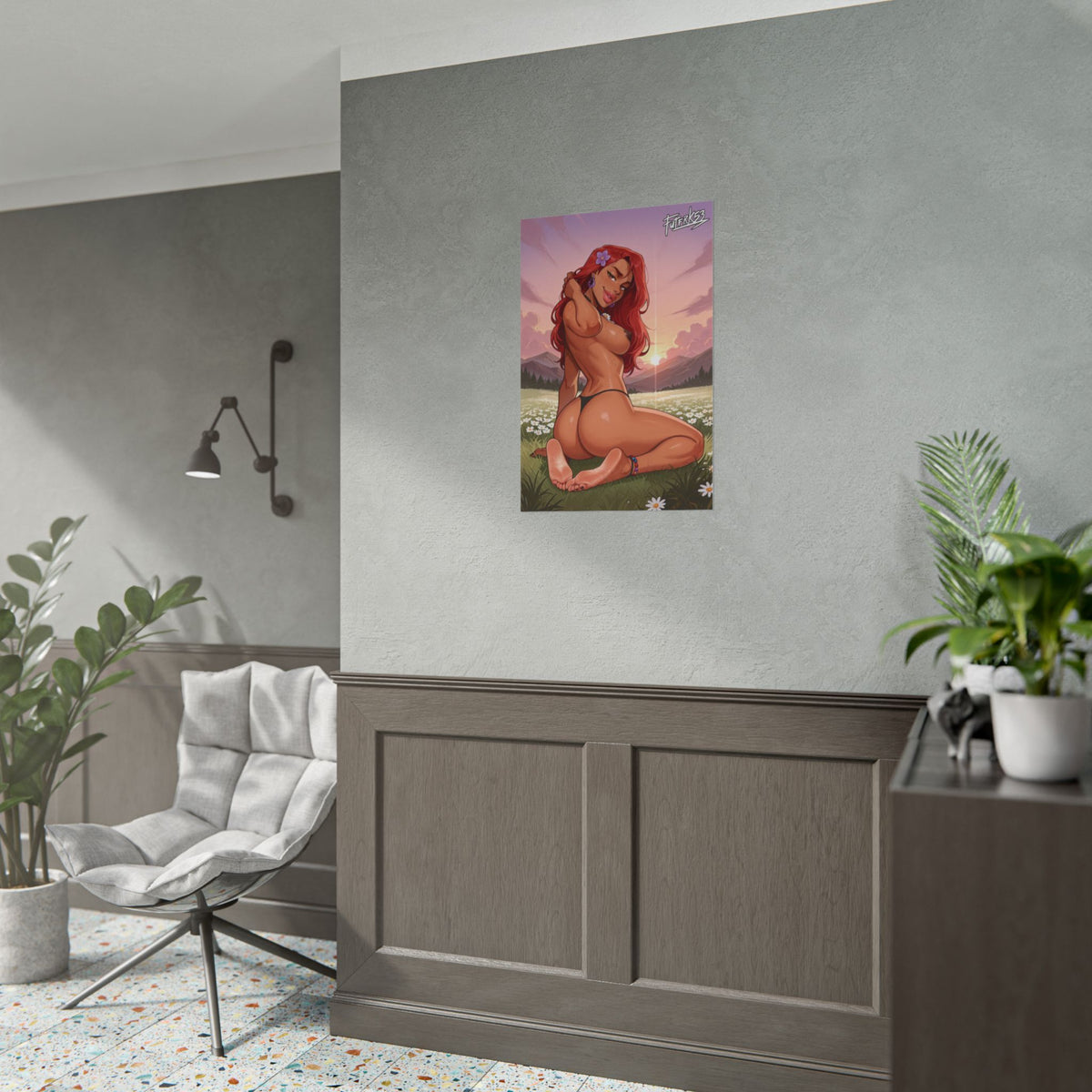 Hippie Girls Feet 10, Roxanne Rover (Human) V2 | Rolled Poster Art