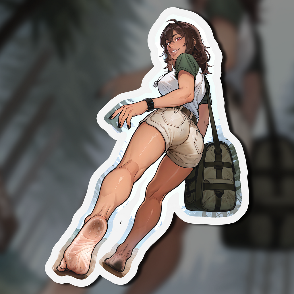 Summer Camp Feet 01, Ms. Marvel Kamala Khan V1 | Kiss-Cut Sticker