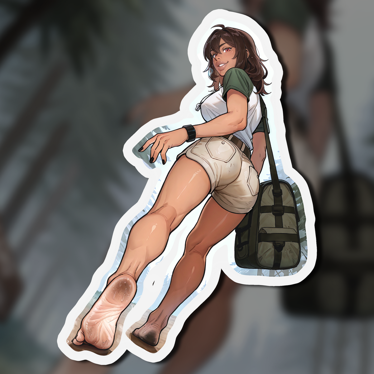 Summer Camp Feet 01, Ms. Marvel Kamala Khan V1 | Kiss-Cut Sticker