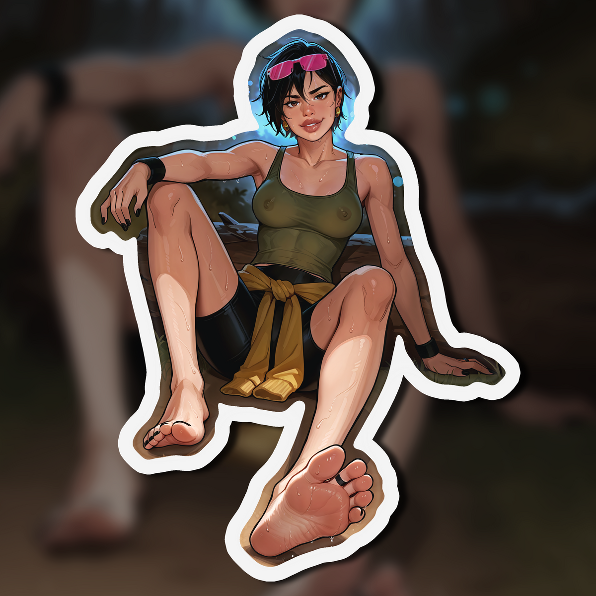 Summer Camp Feet 03, Jubilee V1 | Kiss-Cut Sticker