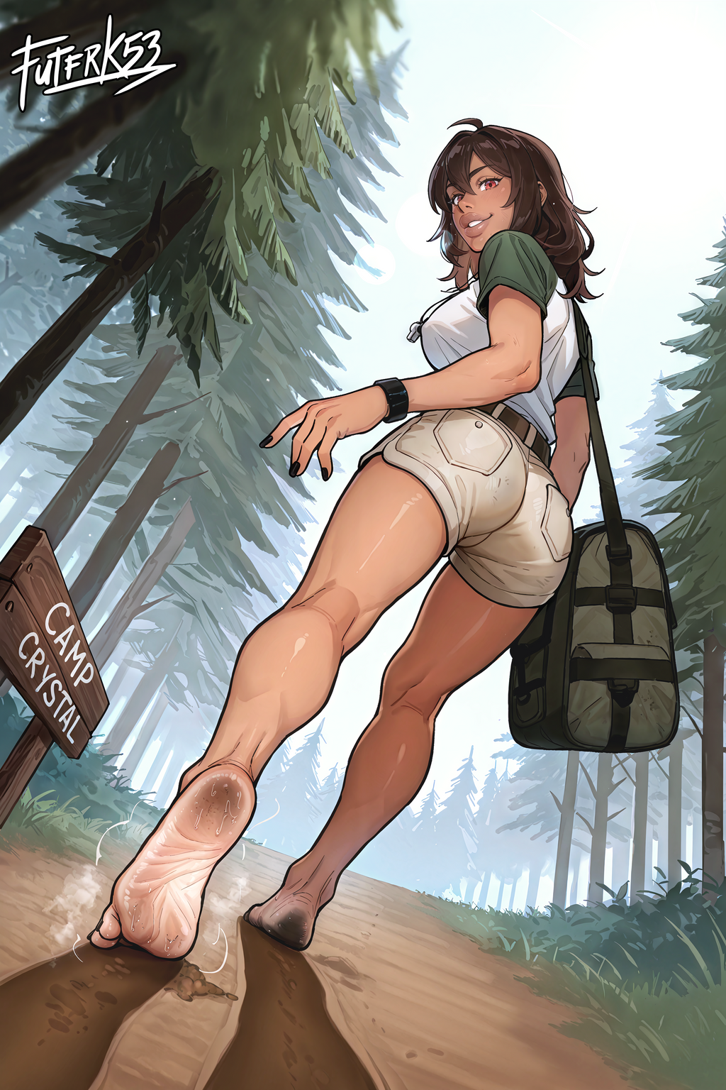 Summer Camp Feet 01, Ms. Marvel Kamala Khan V1 | Rolled Poster Art
