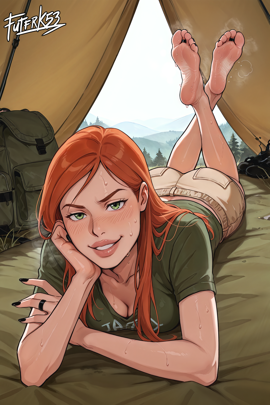Summer Camp Feet 02, Gwen Tennyson V1 | Rolled Poster Art