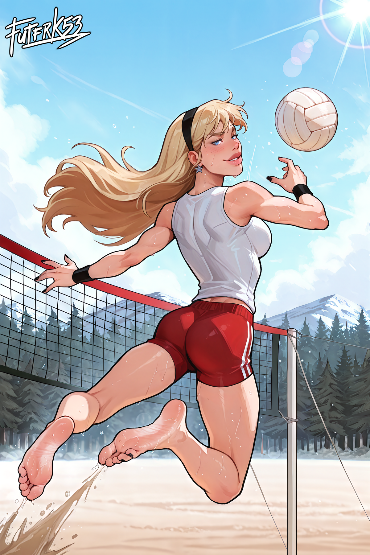 Summer Camp Feet 07, Wonder Girl V1 | Rolled Poster Art