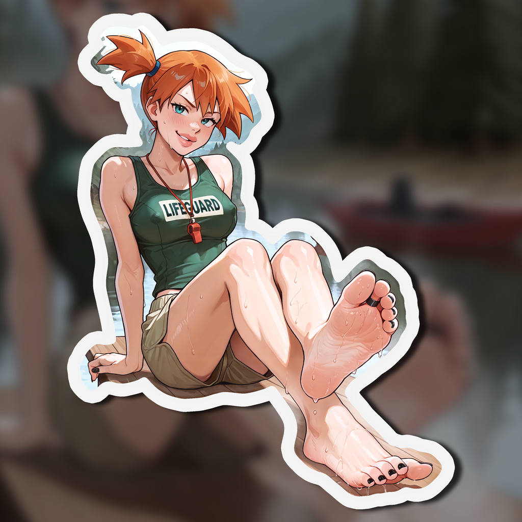 Summer Camp Feet 08, Misty V1 | Kiss-Cut Sticker