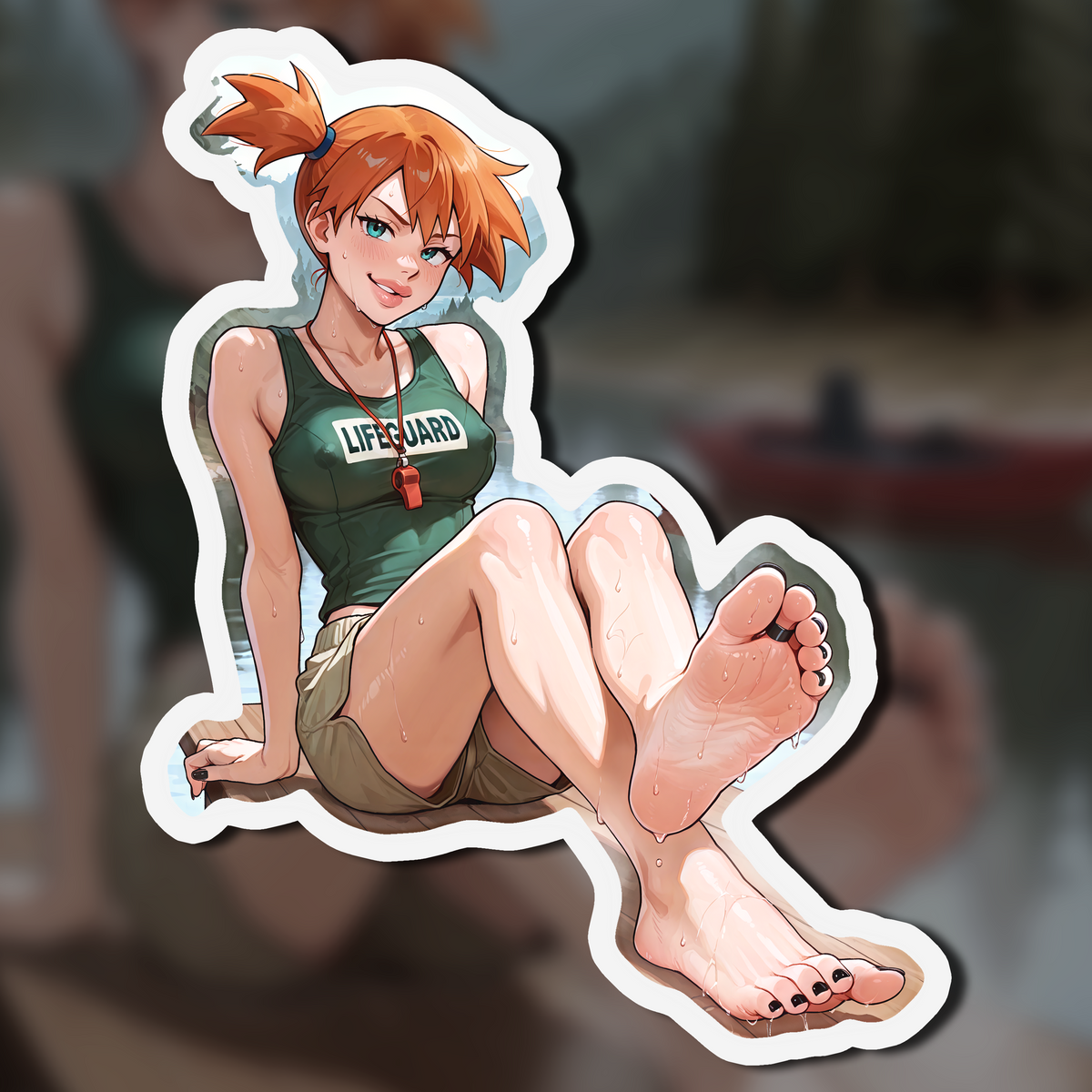 Summer Camp Feet 08, Misty V1 | Kiss-Cut Sticker