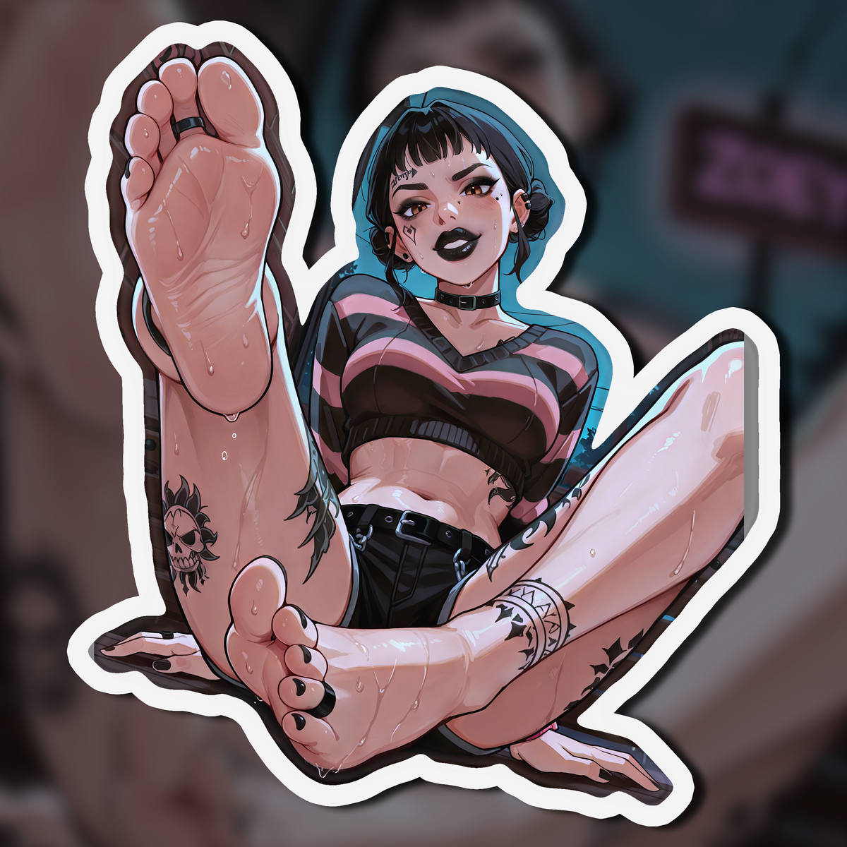 Girls of Huntrix Feet 02, Zoey V1 | Kiss-Cut Sticker
