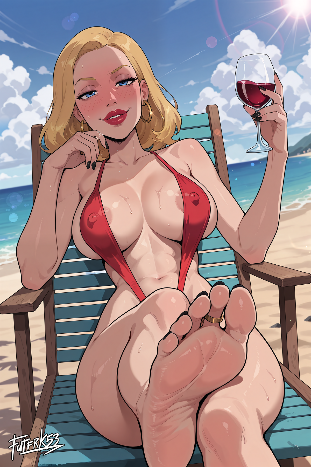 Swimsuit Babes Feet 02, Beth Smith | Rolled Poster Art