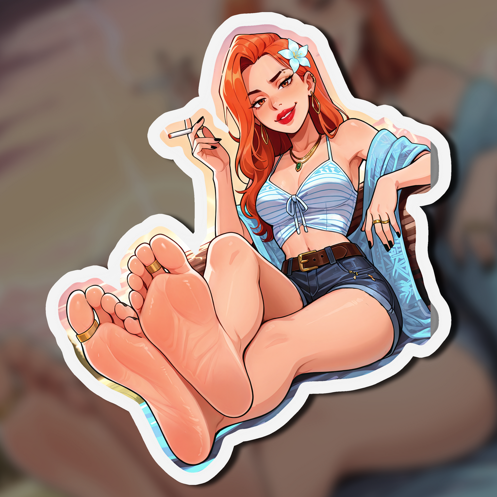 Hippie Girls Feet 03, Daphne (HBO Velma) V1 | Kiss-Cut Sticker
