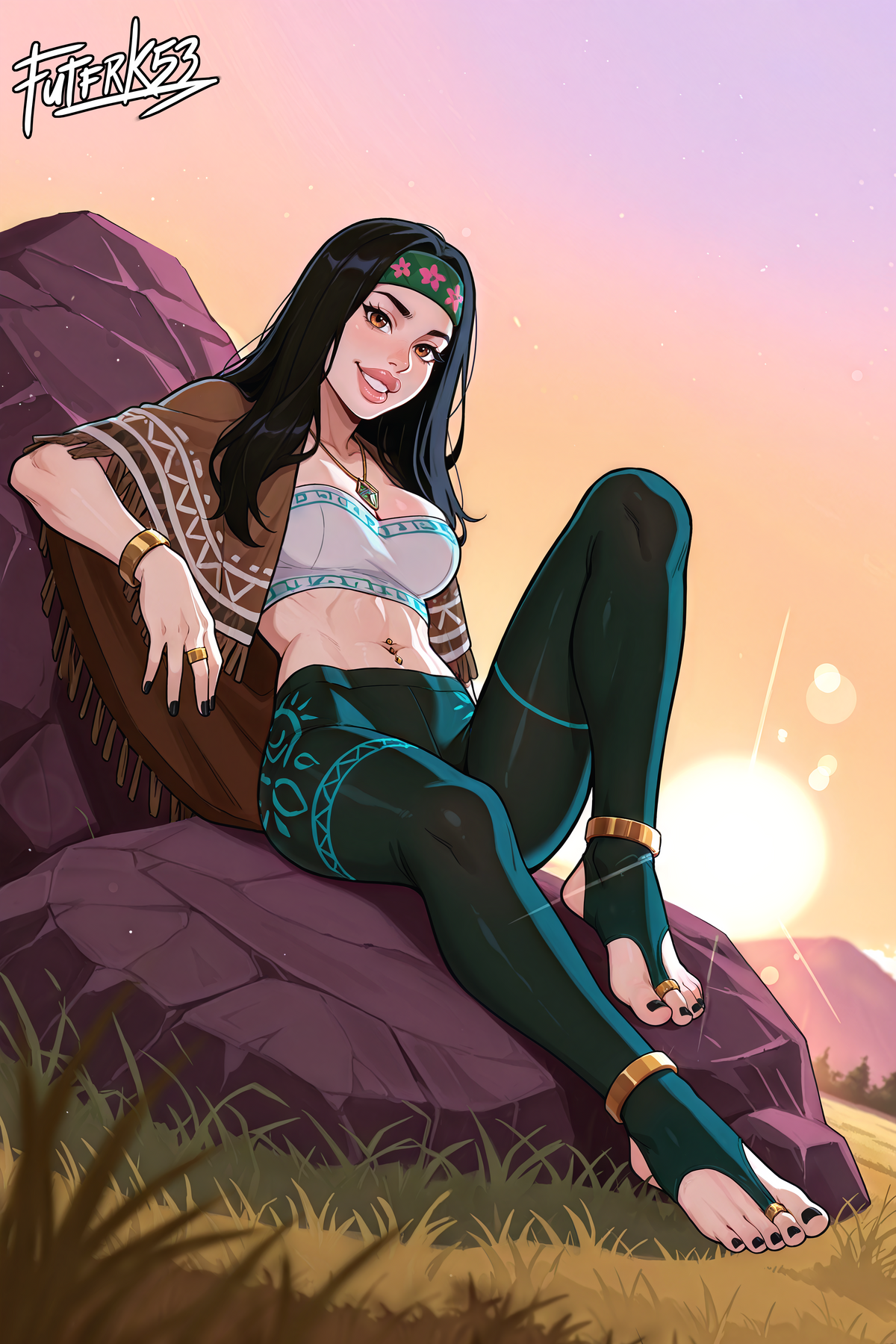 Hippie Girls Feet 04, Hayley Smith V1 | Rolled Poster Art