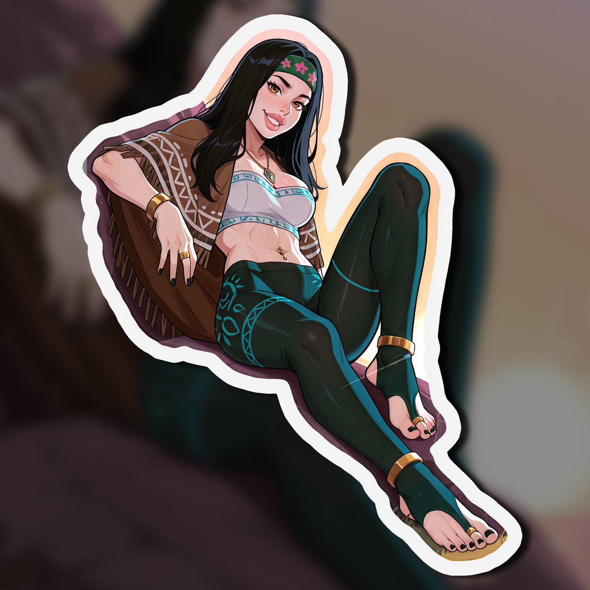 Hippie Girls Feet 04, Hayley Smith V1 | Kiss-Cut Sticker