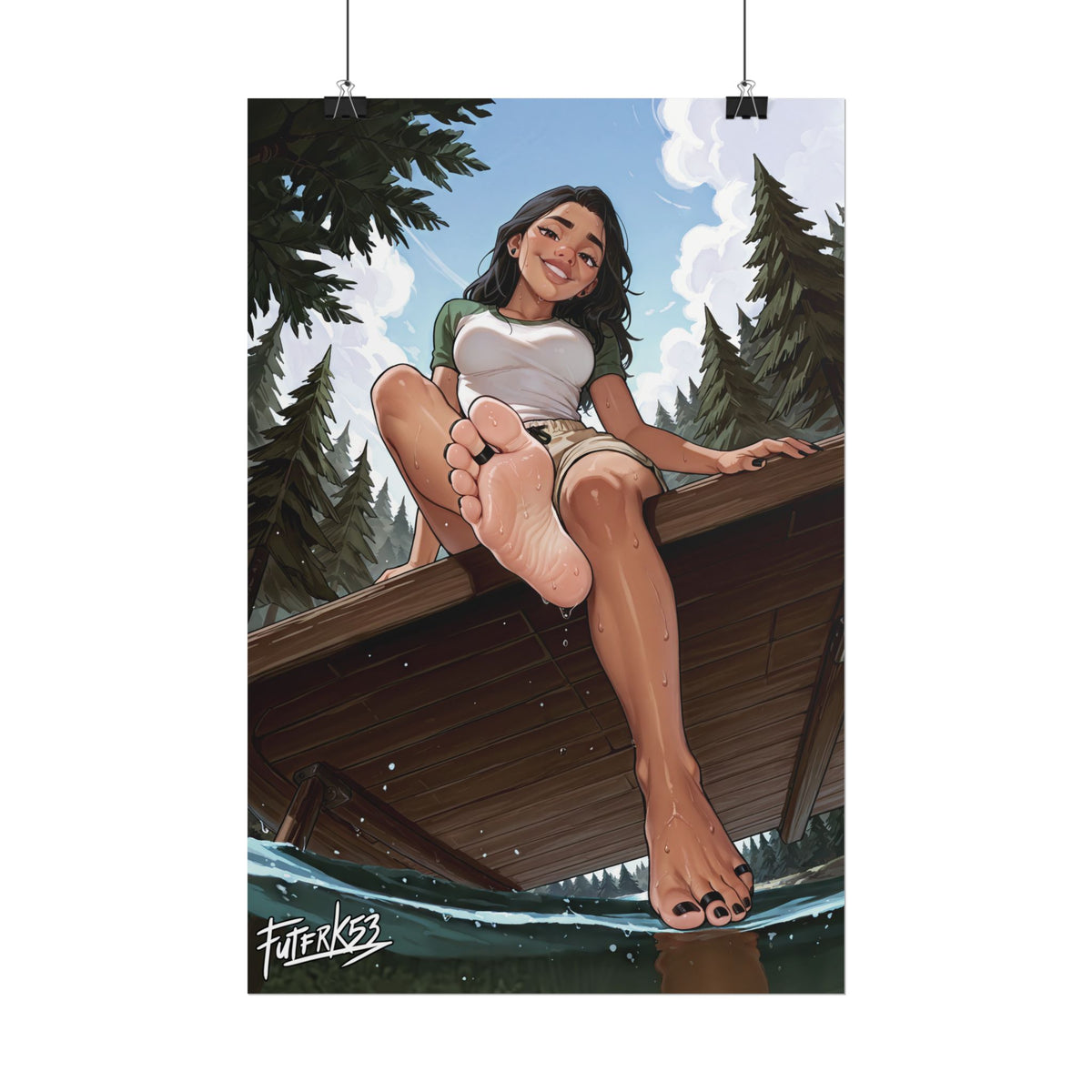 Summer Camp Feet 10, Moana V1 | Rolled Poster Art