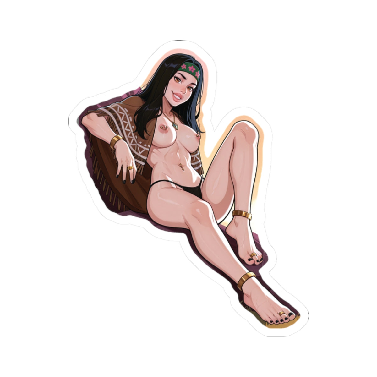 Hippie Girls Feet 04, Hayley Smith V2 | Kiss-Cut Sticker