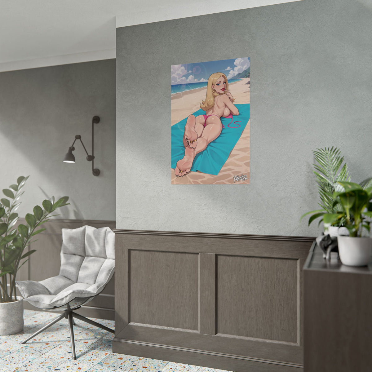 Swimsuit Babes Feet 06, Francine Smith | Rolled Poster Art