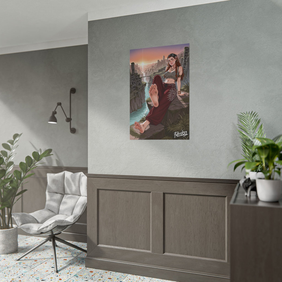 Hippie Girls Feet 02, Aloy V1 | Rolled Poster Art