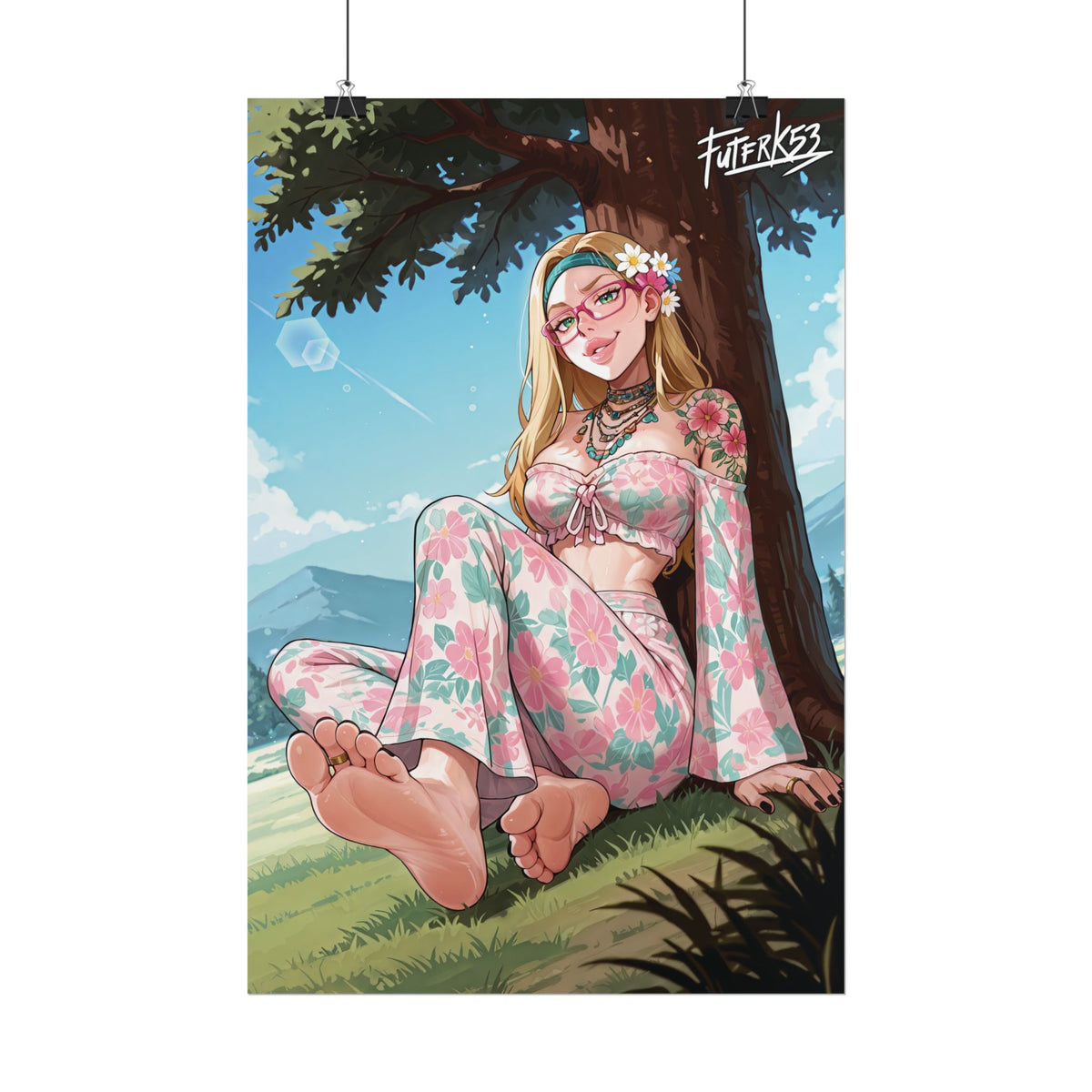 Hippie Girls Feet 08, Honey Lemon V1 | Rolled Poster Art