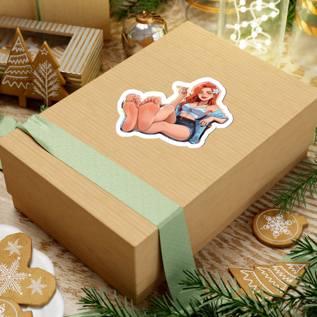 Hippie Girls Feet 03, Daphne (HBO Velma) V1 | Kiss-Cut Sticker