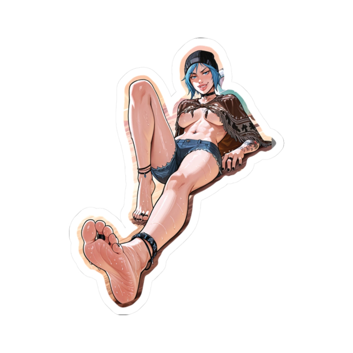 Hippie Girls Feet 07, Chloe V1 | Kiss-Cut Sticker
