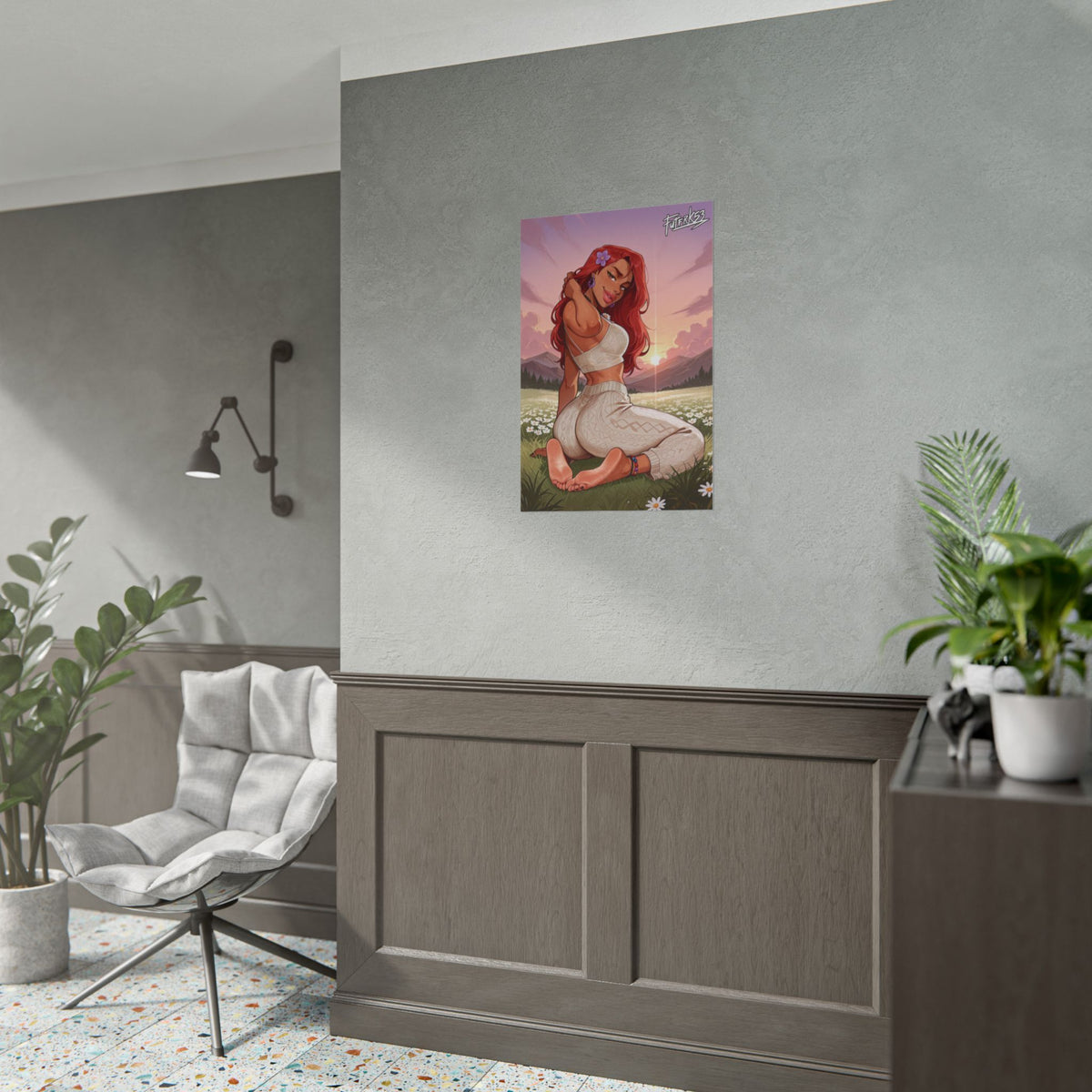 Hippie Girls Feet 10, Roxanne Rover (Human) V1 | Rolled Poster Art
