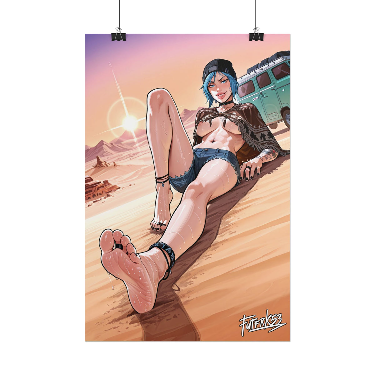 Hippie Girls Feet 07, Chloe V1 | Rolled Poster Art