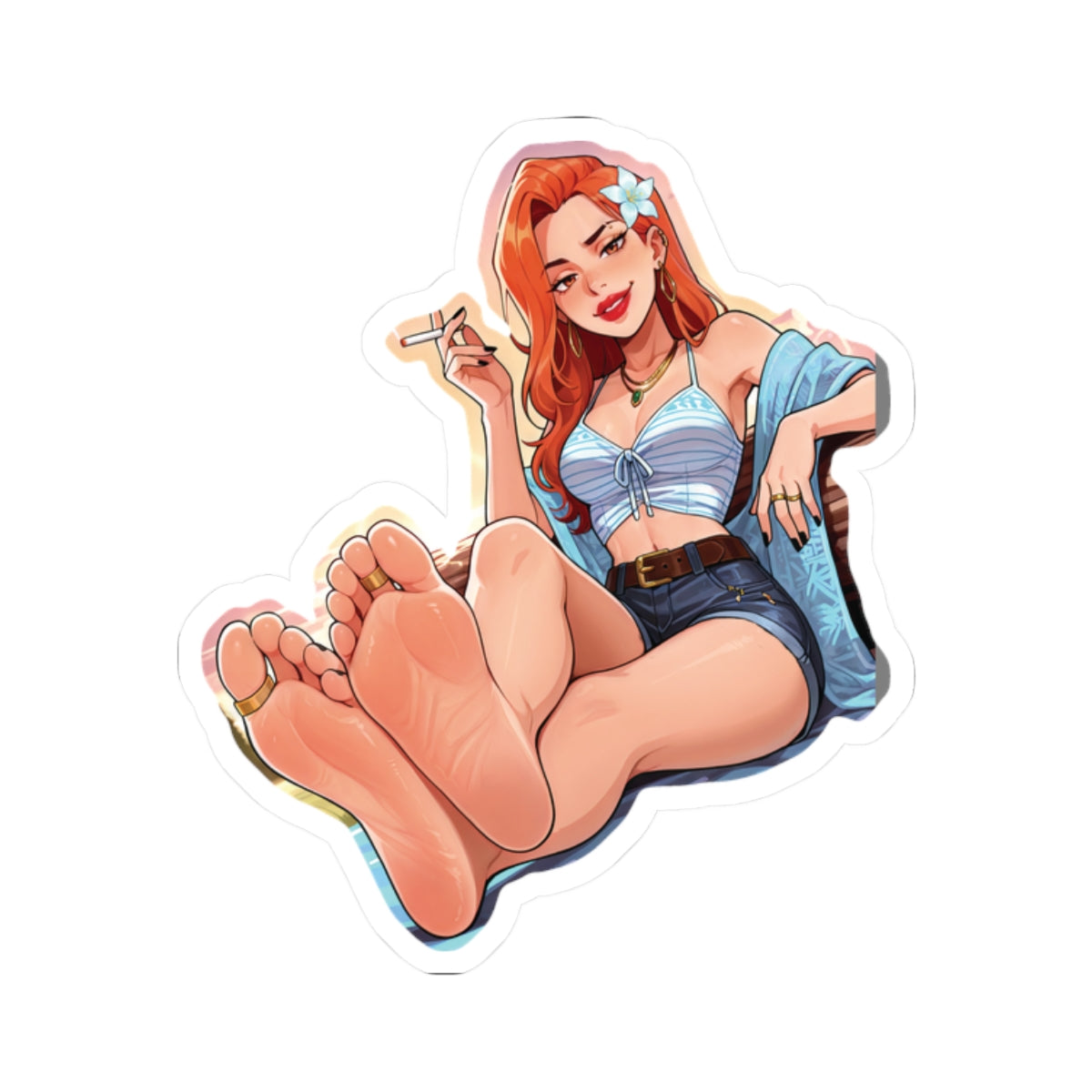 Hippie Girls Feet 03, Daphne (HBO Velma) V1 | Kiss-Cut Sticker