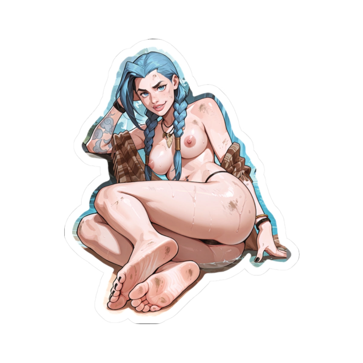 Hippie Girls Feet 09, Jinx V2 | Kiss-Cut Sticker