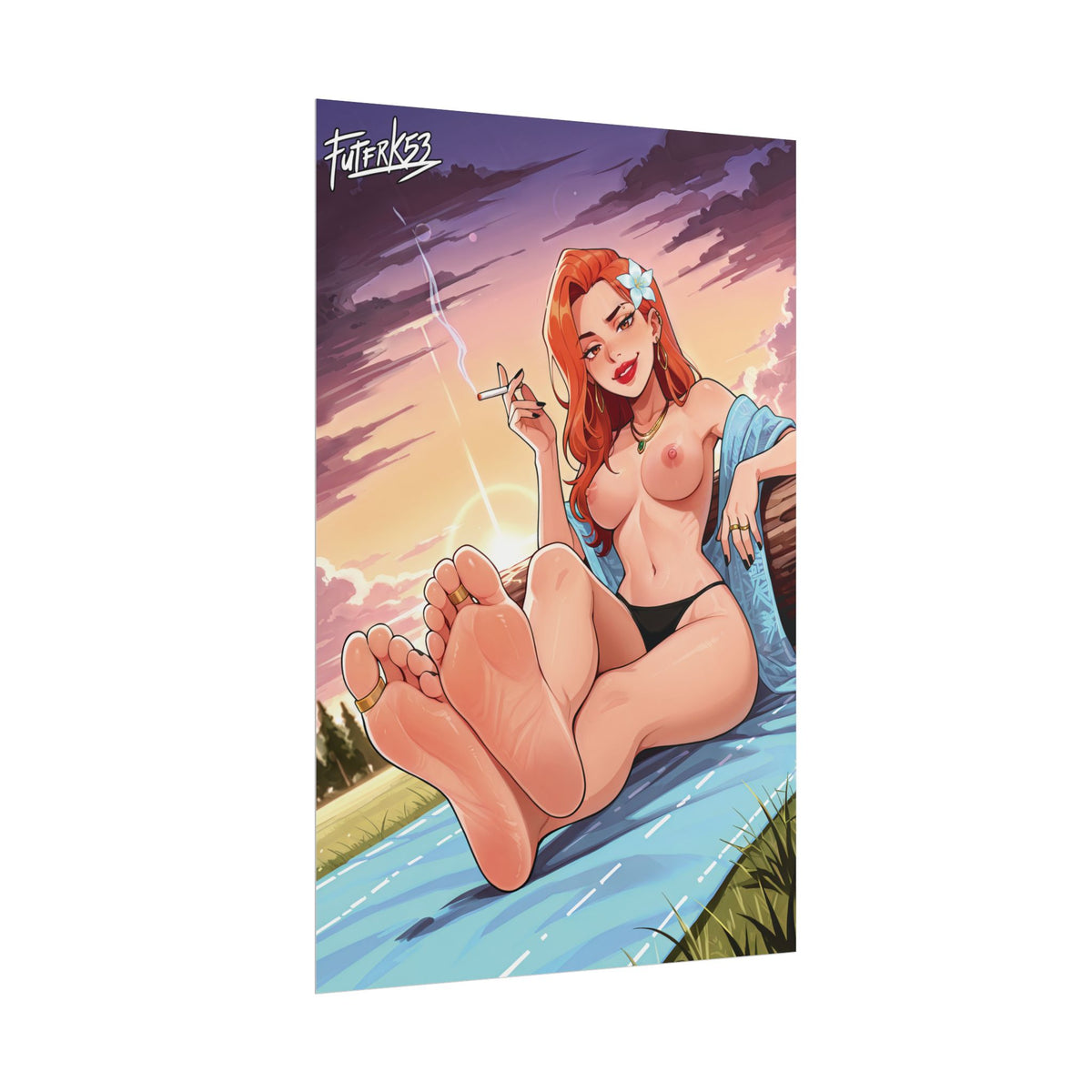 Hippie Girls Feet 03, Daphne (HBO Velma) V2 | Rolled Poster Art