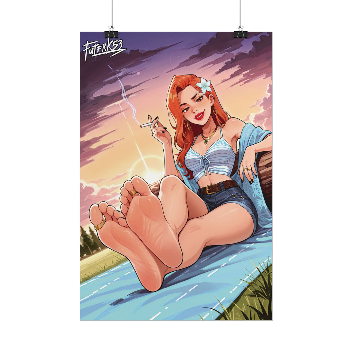 Hippie Girls Feet 03, Daphne (HBO Velma) V1 | Rolled Poster Art