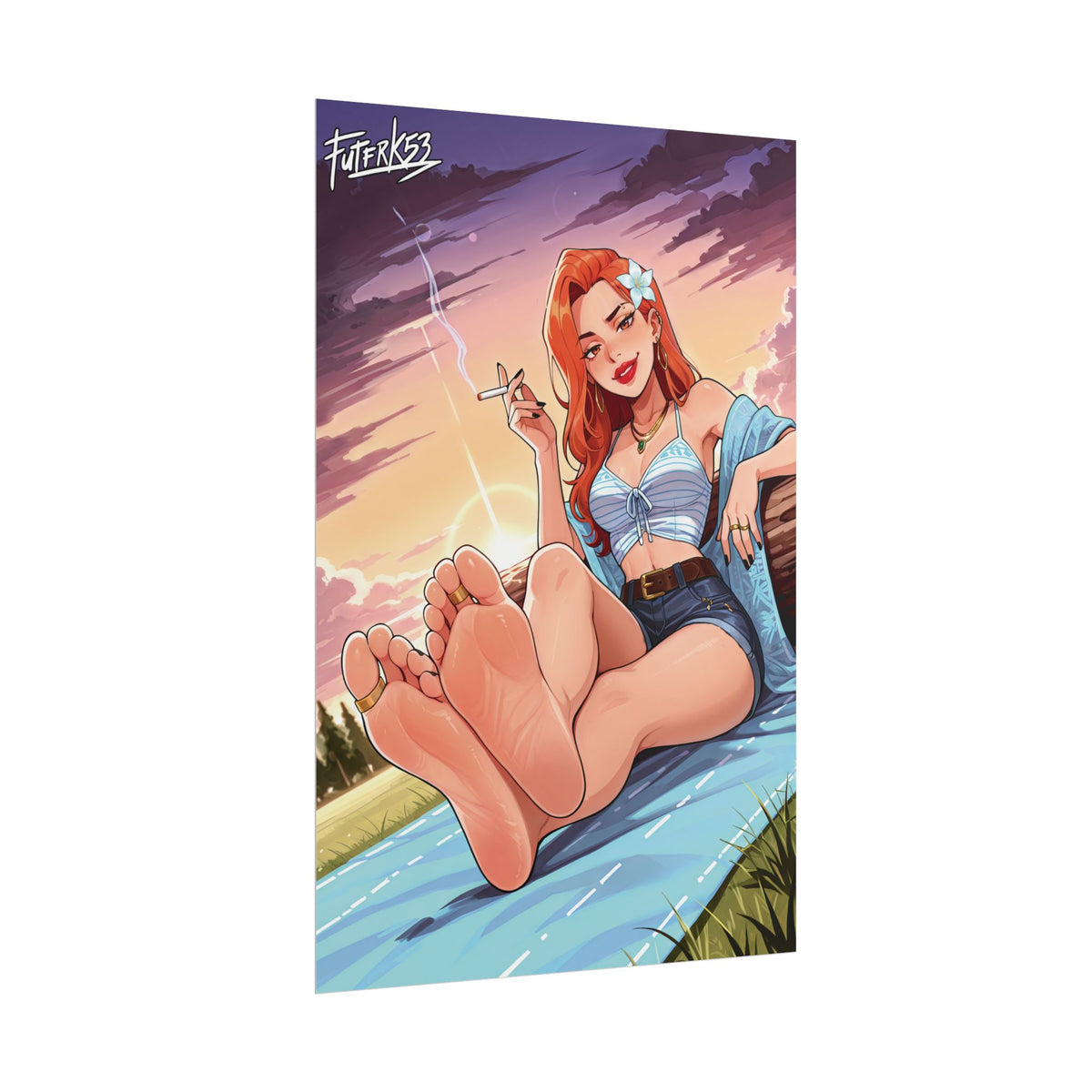 Hippie Girls Feet 03, Daphne (HBO Velma) V1 | Rolled Poster Art