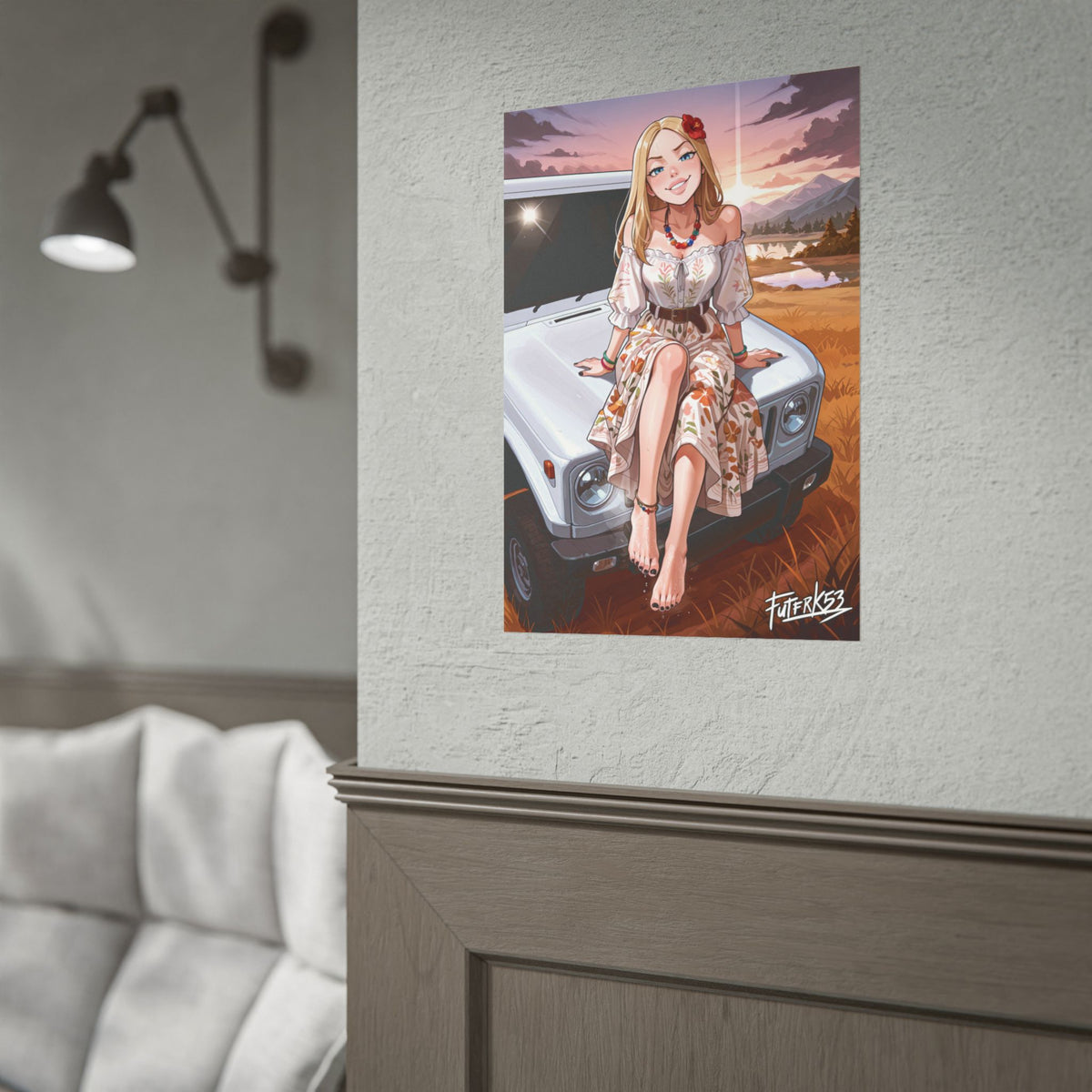 Hippie Girls Feet 05, Terra V1 | Rolled Poster Art