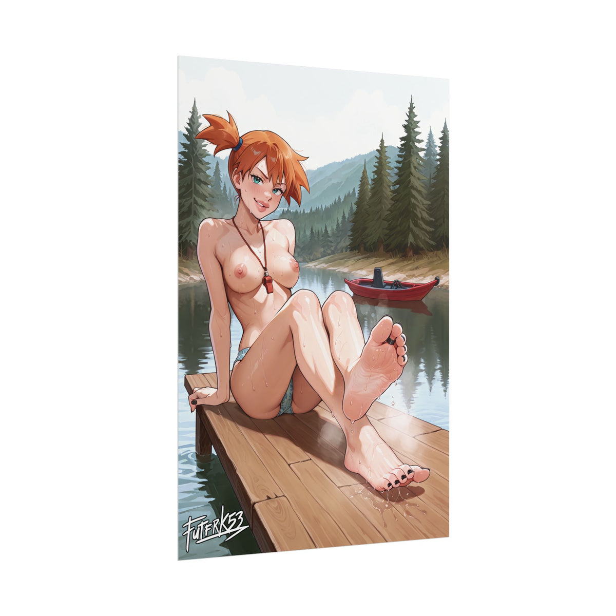 Summer Camp Feet 08, Misty V2 | Rolled Poster Art