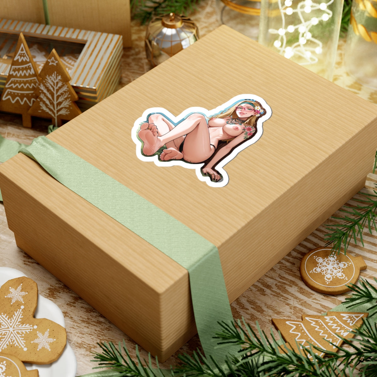 Hippie Girls Feet 08, Honey Lemon V2 | Kiss-Cut Sticker