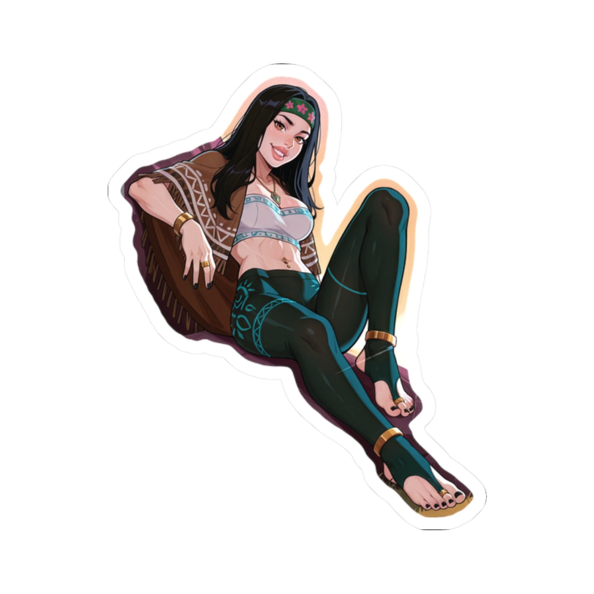 Hippie Girls Feet 04, Hayley Smith V1 | Kiss-Cut Sticker