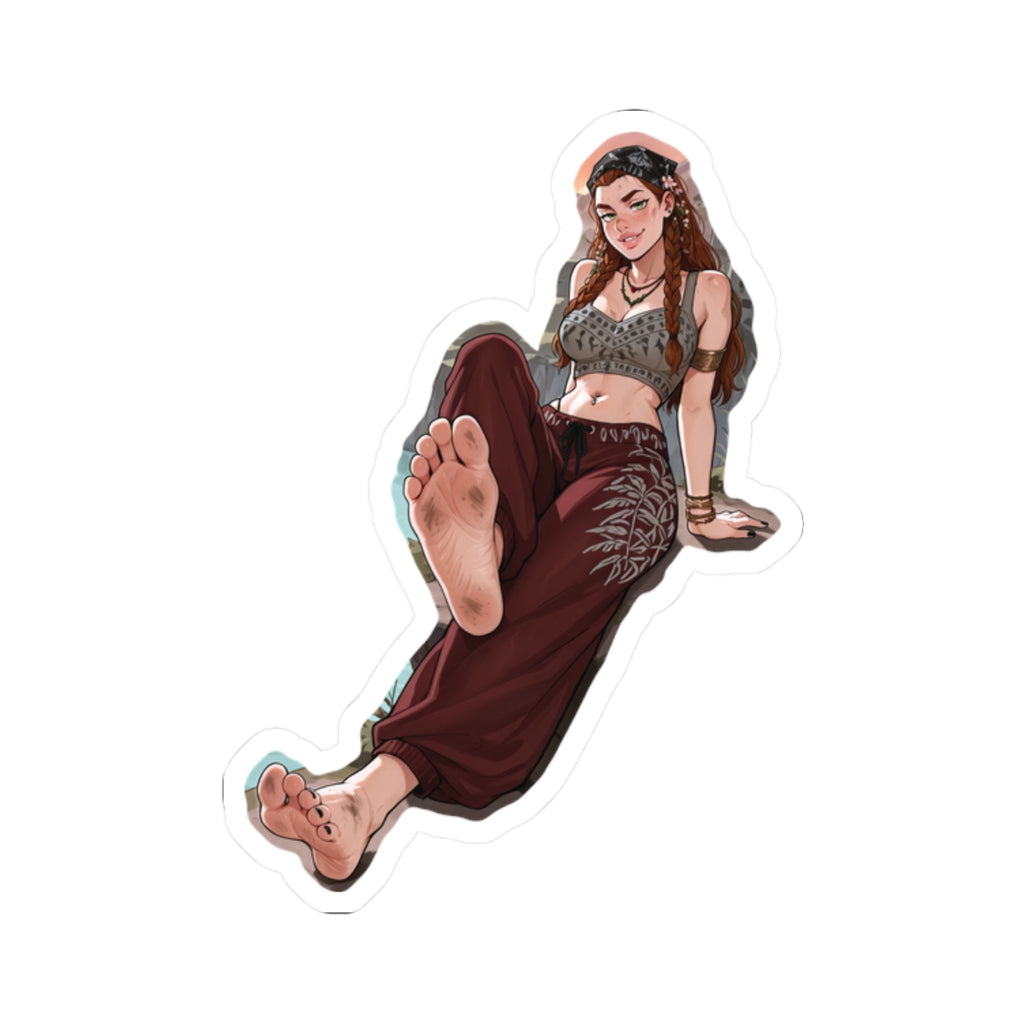 Hippie Girls Feet 02, Aloy V1 | Kiss-Cut Sticker