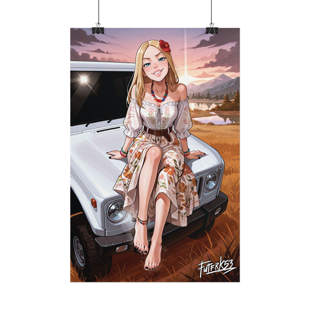 Hippie Girls Feet 05, Terra V1 | Rolled Poster Art