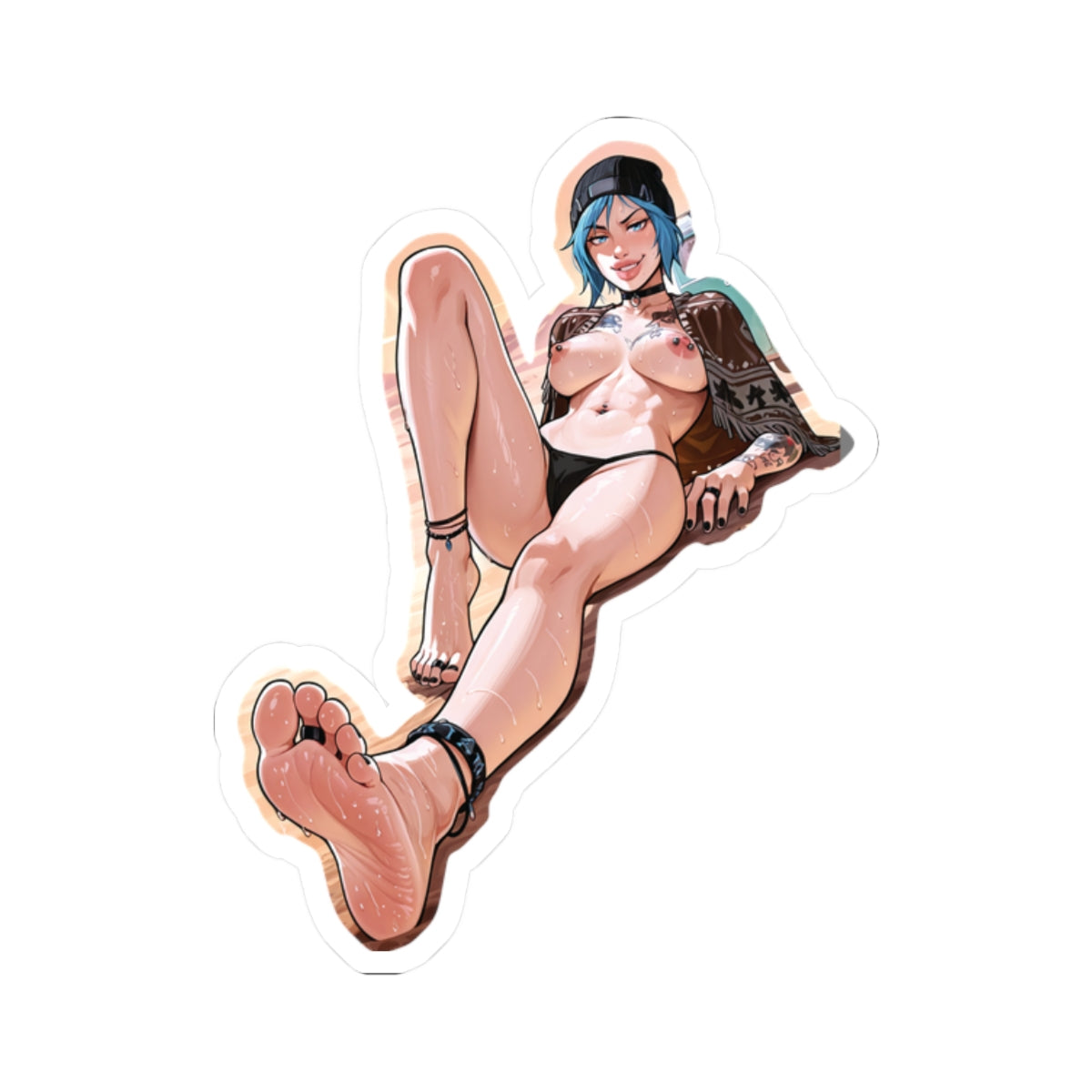 Hippie Girls Feet 07, Chloe V2 | Kiss-Cut Sticker