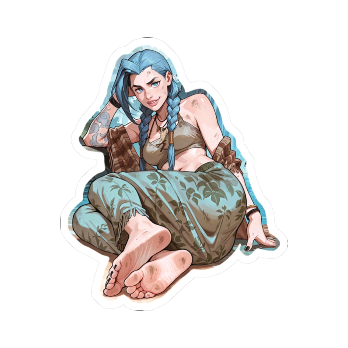 Hippie Girls Feet 09, Jinx V1 | Kiss-Cut Sticker